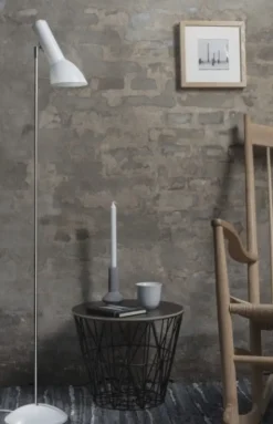 Oblique Gulvlampe, sort mat