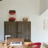 Oblique QI bordlampe, mat hvid