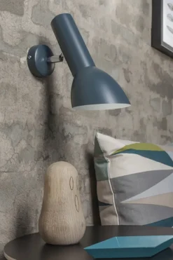 Oblique Væglampe, petroleumblå