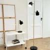Ocean bordlampe, sort/messing