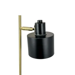 Ocean bordlampe, sort/messing