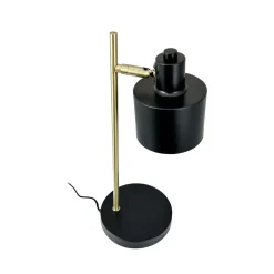 Ocean bordlampe, sort/messing