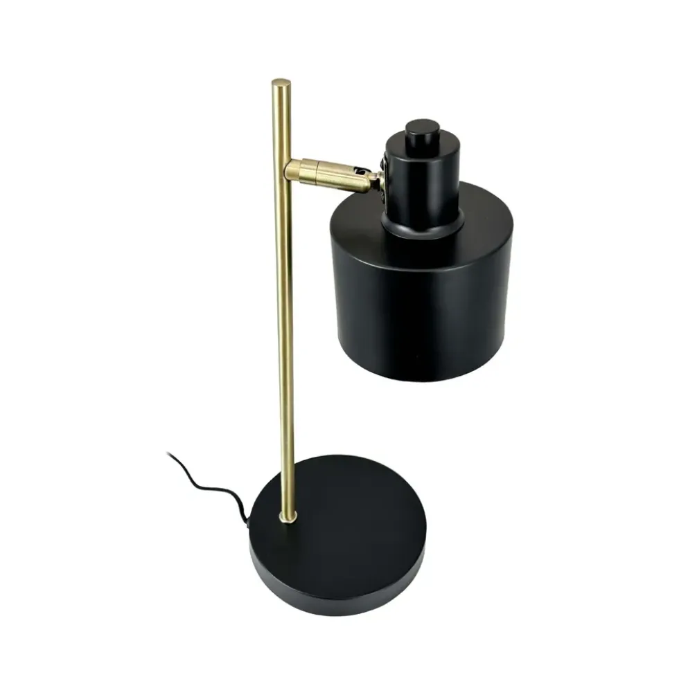 Ocean bordlampe, sort/messing