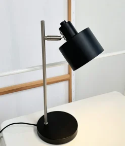 Ocean bordlampe, sort/stål