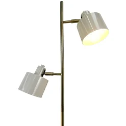 Ocean gulvlampe, beige/messing