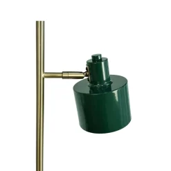 Ocean gulvlampe, mørkegrøn/messing