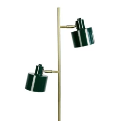 Ocean gulvlampe, mørkegrøn/messing