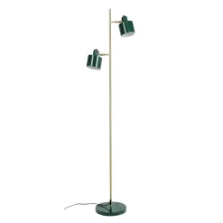 Ocean gulvlampe, mørkegrøn/messing