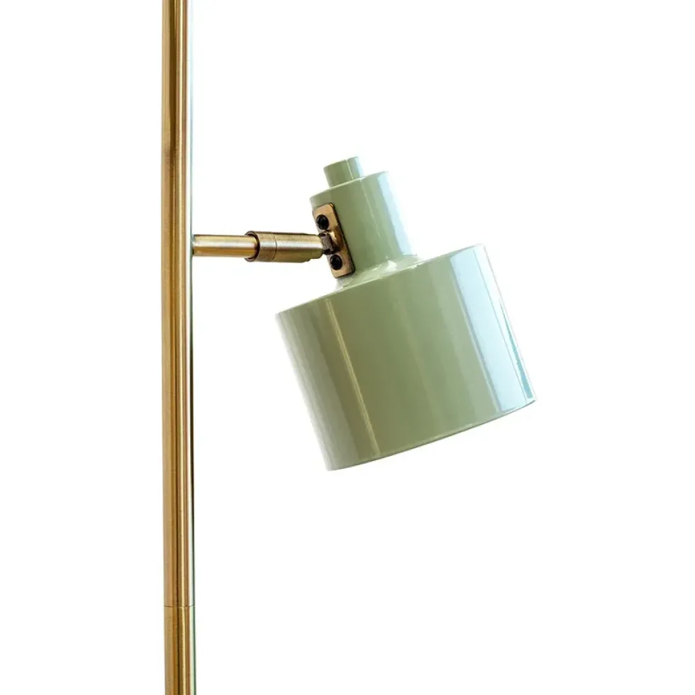 Ocean gulvlampe, oliven/messing