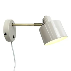 Ocean væglampe, beige/messing