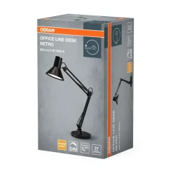 Office Line Desk Retro bordlampe, sort