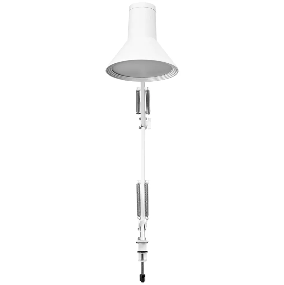Office Line Desk Retro Clip bordlampe, hvid