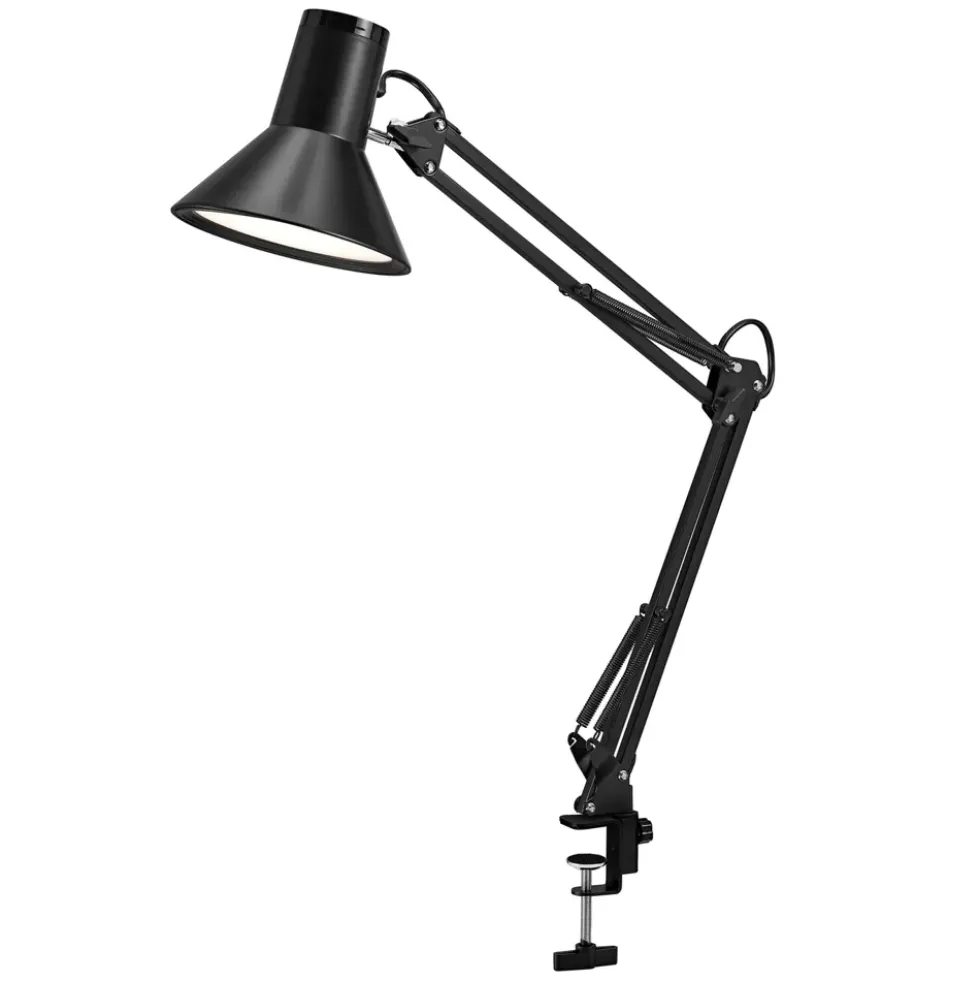 Office Line Desk Retro Clip bordlampe, sort