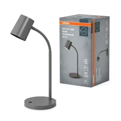 Office Line Desk Trapezium bordlampe, grå