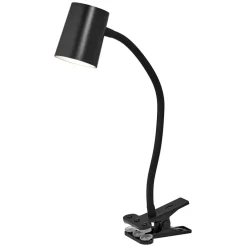 Office Line Desk Trapezium Clip bordlampe, sort