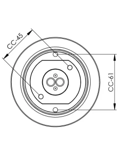 Ohm 100/110 loftlampe / væglampe, hvid/mat opal