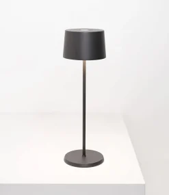 Olivia batterilampe / bordlampe, mørkegrå