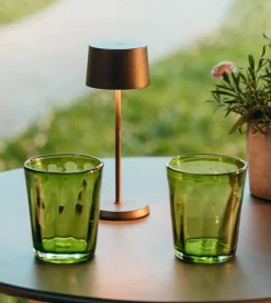 Olivia micro batterilampe / bordlampe, corten