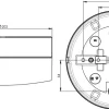 Opus 100/200 LED loftlampe / væglampe, hvid (2700K)