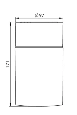 Opus 100/175 loftlampe / væglampe, hvid
