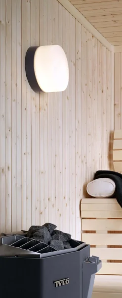 Opus 200/140 Sauna loftlampe / væglampe, grå