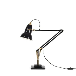 Original 1227 bordlampe, messing/sort