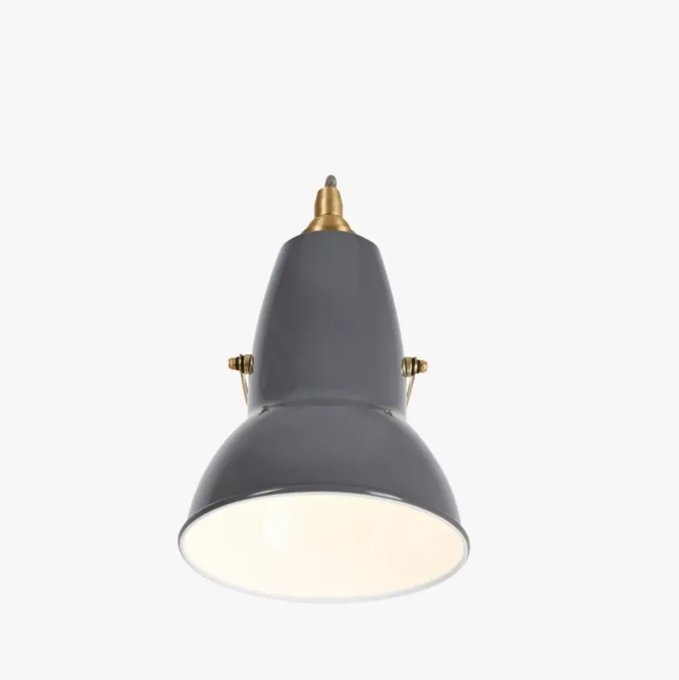 Original 1227 væglampe, messing/grå