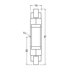 Osram LED-lyskilde 4,5W R7s 827, 78 mm, klar
