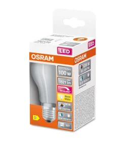 Osram LED-pære 11W E27 927 dæmpbar, mat