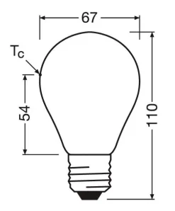 Osram LED-pære 13,8W E27 927 dæmpbar, mat
