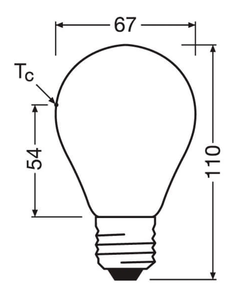 Osram LED-pære 13,8W E27 927 dæmpbar, mat