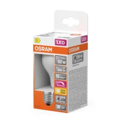 Osram LED-pære 5,9W E27 927 dæmpbar, mat