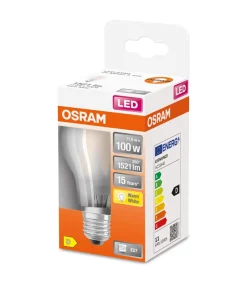 Osram LED-pære 11W E27 827, mat