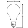 Osram LED-pære 1,8W E14 827, mat