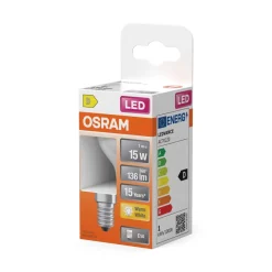 Osram LED-pære 1W E14 827, mat