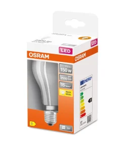 Osram LED-pære 17W E27 827, mat