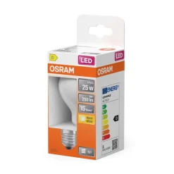 Osram LED-pære 1,8W E27 827, mat