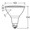 Osram LED-pære 15,2W E27 927 PAR38 30° IP65 dæmpbar