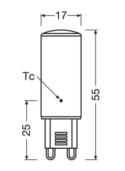 Osram LED-pære 4W G9 827 3-trins dæmp
