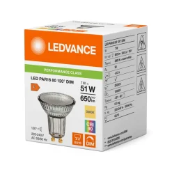 Osram LED-spot 7W GU10 930 PAR16 120° dæmpbar