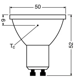 Osram LED-spot 8,3W GU10 927 PAR16 36° dæmpbar