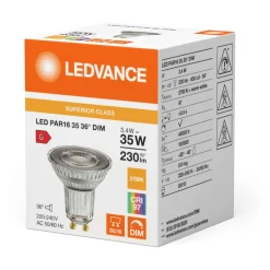 Osram LED-spot 3,4W GU10 927 PAR16 36° dæmpbar