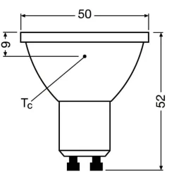 Osram LED-spot 3,4W GU10 927 PAR16 36° dæmpbar