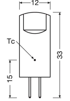 Osram stiftpære LED 12V 1,5W G4 827