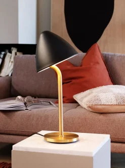 Oulu bordlampe, sort/messing