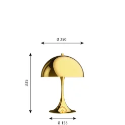 Panthella 250 bordlampe, messing
