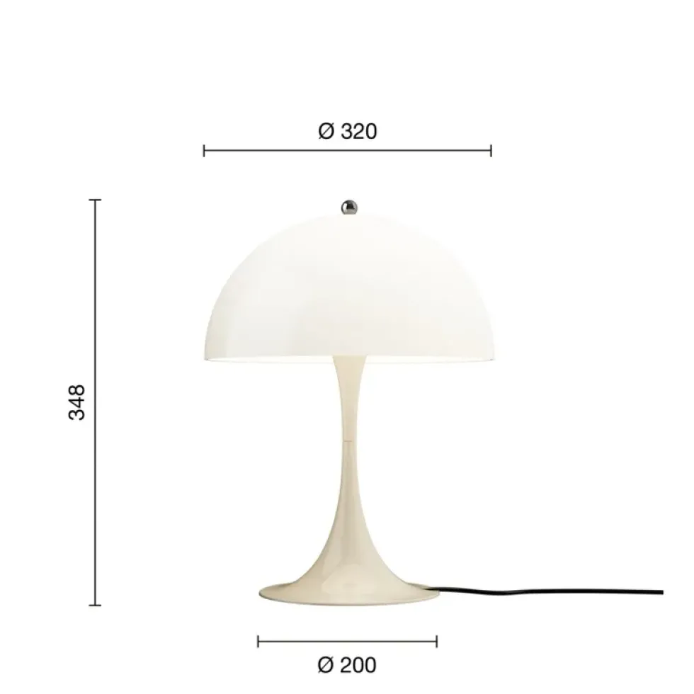 Panthella 320 bordlampe V2, beige opal