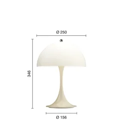 Panthella 250 Portable V3 bord- / batterilampe, beige opal