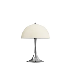 Panthella 250 Portable V3 bord- / batterilampe, krom/beige opal