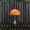 Panthella 250 Portable V3 bord- / batterilampe, krom/orange opal